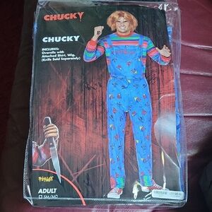 Spirit Chucky Adult Costume - Blue and Red